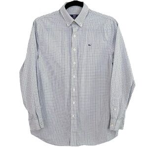 Vineyard Vines Boys Long Sleeve‎ Button Up Plaid Shirt Youth L Large (16) Whale